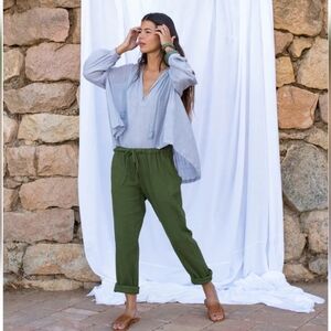 Mare Di Latte Venaco gray blouse sz 0